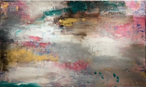 Jorn Fox Abstract Signed Original Oil and Acrylic