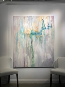 Barbara Owens Abstract Signed Acrylic on Canvas