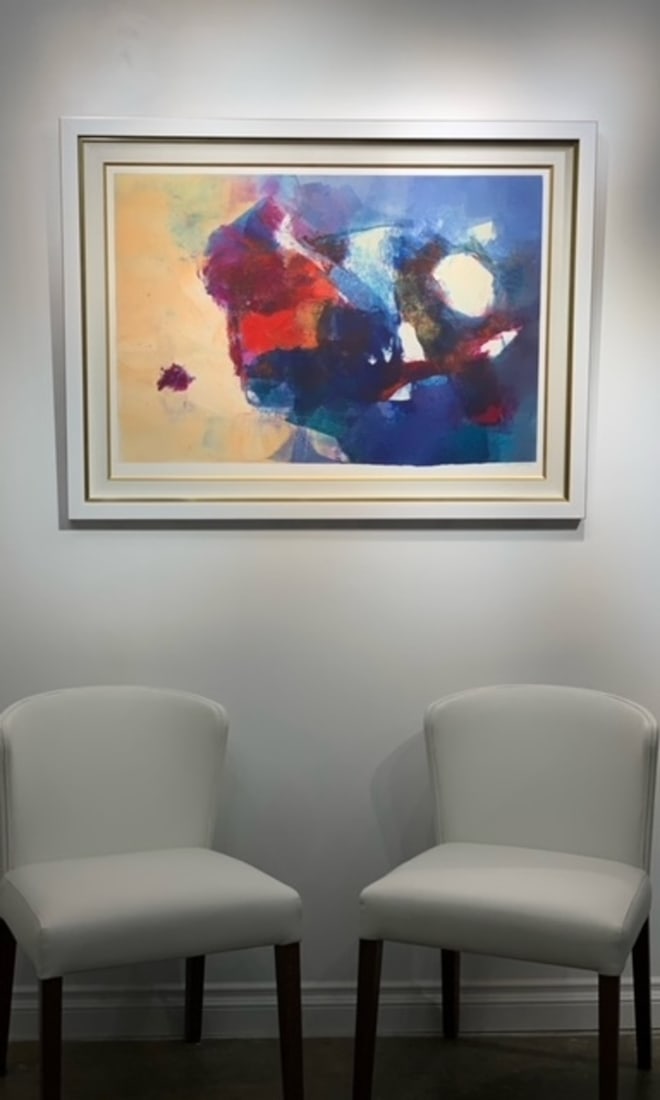 Michael Schofield Abstract Signed Mono Print - 2