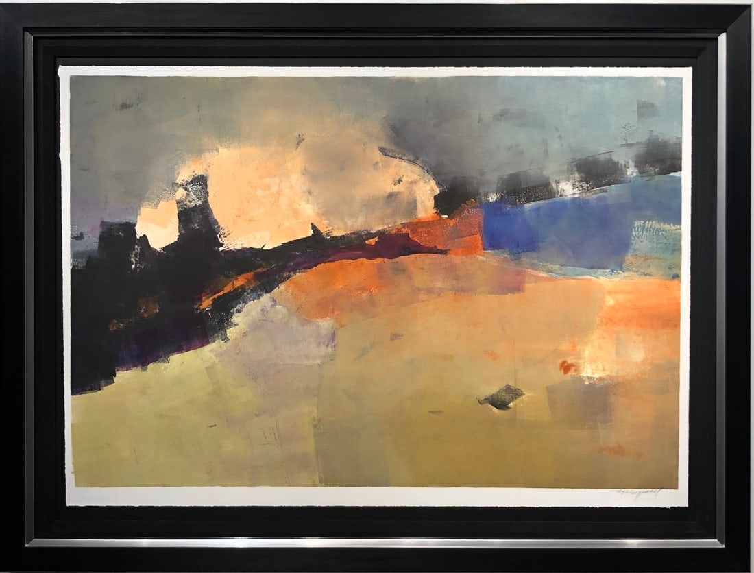 Michael Schofield Abstract Signed Mono Print: Artist: Michael Schofield Title: Michael Schofield Abstract Signed Mono Print Medium: Original Monoprint Limited Edition: Art Dimensions: 33.0 x 44.0 x 2.0 inch ARTIST BIO: Michael Sch