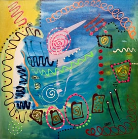 Kimm Byers "Riding New Roller Skates" Signed Original