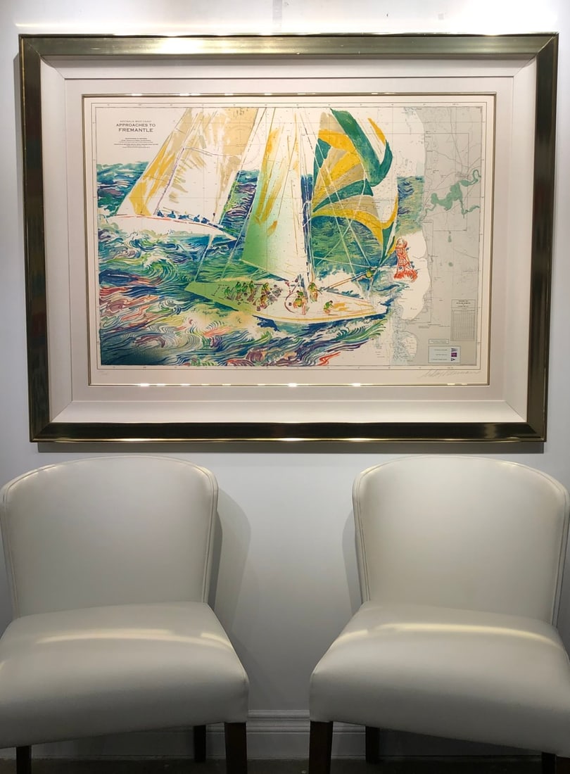 LeRoy Neiman "The America's Cup - Australia" Signed Seri LE: Artist: LeRoy Neiman Title: LeRoy Neiman "The America's Cup - Australia" Signed Seri LE Medium: Serigraph on Paper Limited Edition: 334/375 Art Dimensions: 39.0 x 52.0 x 2.0 inch ARTIST BIO