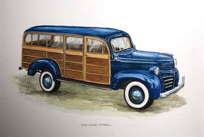 Carlos "1946 Dodge-Campbell" Signed Original