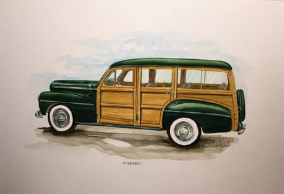 Carlos "47 Woody" Signed Original