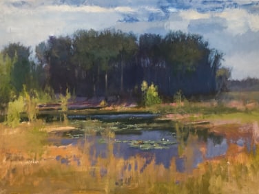 Steve Parker "Lavender Pond" Giclee on Paper