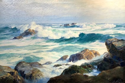 Bennett Bradbury "Pacific Ground Swells" Signed Original Oil