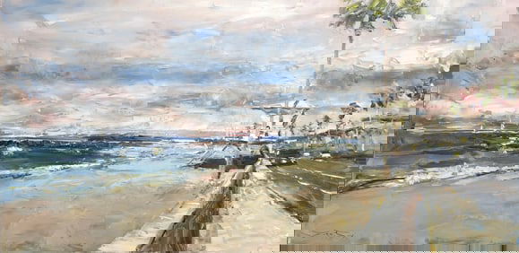 Jorn Fox Impressionist Signed Oil On Canvas