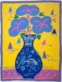 Ken Done "Morning Glories" Signed Lithograph LE - Impressionist