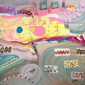 Kimm Byers "You Will Know It When You Get There!!! Signed Original Acrylic