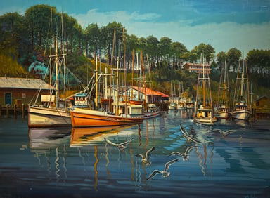 Filastro Mottola "Noyo Bay" Signed Original Oil