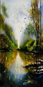 Madi Salehi (Untitled - Landscape) Signed Original Acrylic