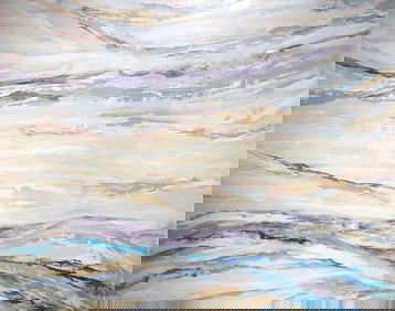 Barbara Owens "Wild Is The Wind" Signed Original Acrylic - Abstract