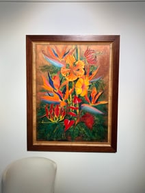 Ione Citrin "Tropical Bouquet" Signed Oil on Canvas