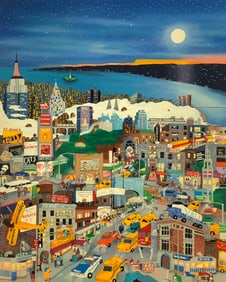 Linnea Pergola "Moonlight over Manhattan" Signed Seri. LE