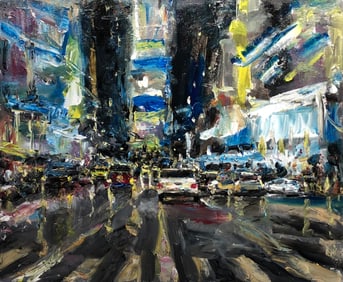 Jorn Fox (NYC) Signed Original Acrylic