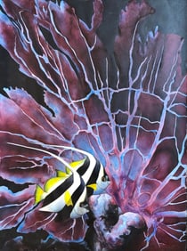 Mark MacQuiddy "Sea Fan" Signed Original Watercolor