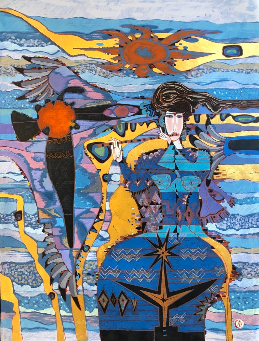 Qin Yuan Yue "Morning Tide" Serigraph (1 of 3)