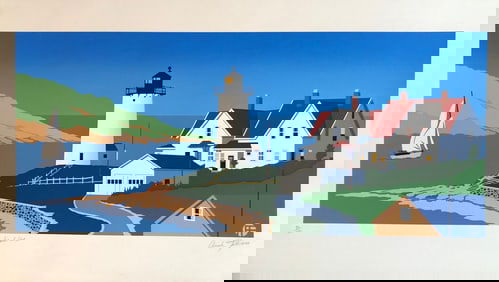 Armond Fields "Signal Cove" Signed Serigraph LE