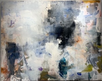 Jorn Fox Abstract Signed Original Oil and Acrylic