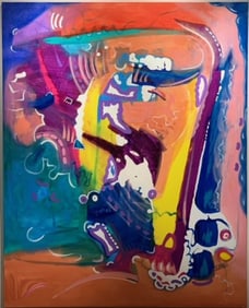 Kimm Byers Abstract Signed Original Acrylic on Canvas