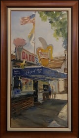 Jorn Fox "Dads Original Frozen Banana" Signed Original Oil