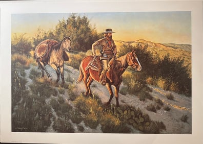 Jerry Crandall "On to Taos" Limited Edition Signed Print