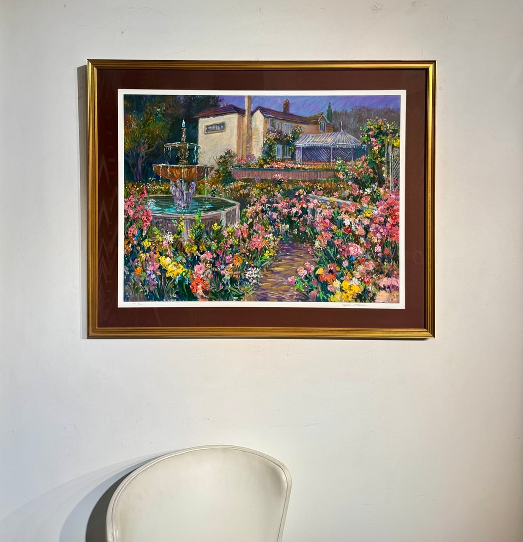 Henri Plisson "Villa Fontana" Signed Limited Edition Lithograph on Paper: Artist: Henri Plisson Title: Henri Plisson "Villa Fontana" Signed Limited Edition Lithograph on Paper Medium: Lithograph on Paper Limited Edition: Art Dimensions: 31.5 x 40.0 inch ARTIST B