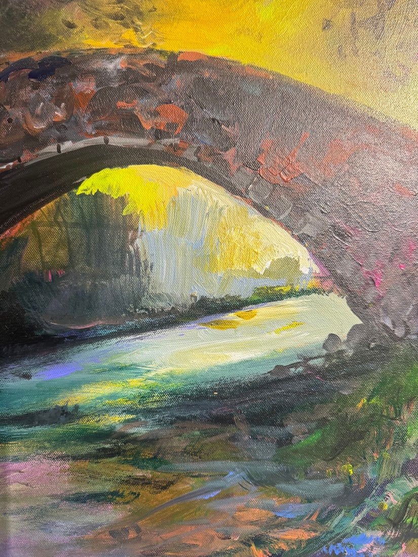 Michael Schofield "A River Runs Through It" Original on Canvas: Artist: Michael Schofield Title: Michael Schofield "A River Runs Through It" Original on Canvas Medium: Original On Canvas Limited Edition: Art Dimensions: 39.0 x 29.0 inch ARTIST BIO: