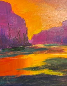 Michael Schofield "Magnificent Sunset" Original on Canvas