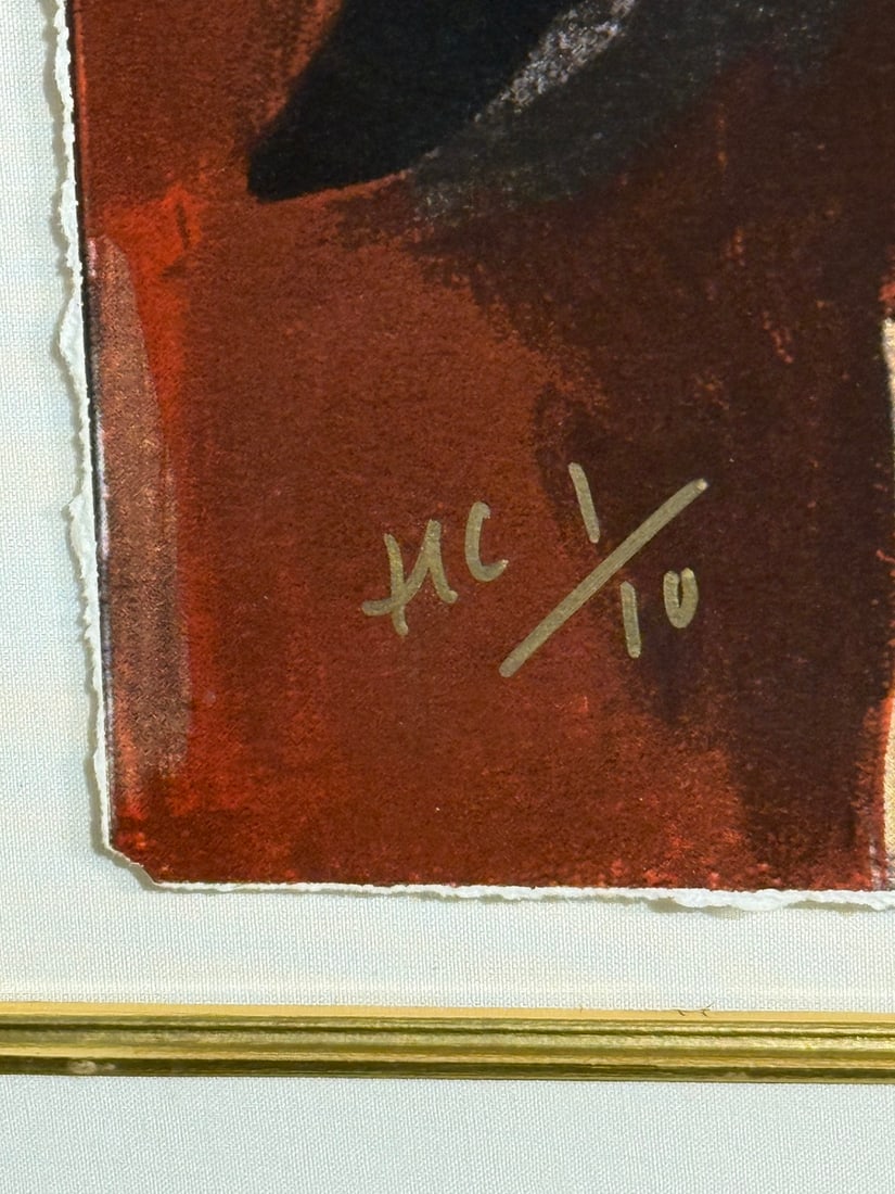 Guy Buffet "Billiards" Signed Serigraph LE - 6