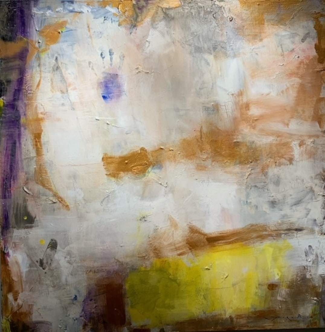 Jorn Fox Abstract Signed Original Oil and Acrylic: Artist: Jorn Fox Title: Jorn Fox Abstract Signed Original Oil and Acrylic Medium: Original Oil and Acrylic on Canvas with 1 1/2" Museum Bar Limited Edition: Art Dimensions: 48.0 x 48.0 x 2.0 inch 