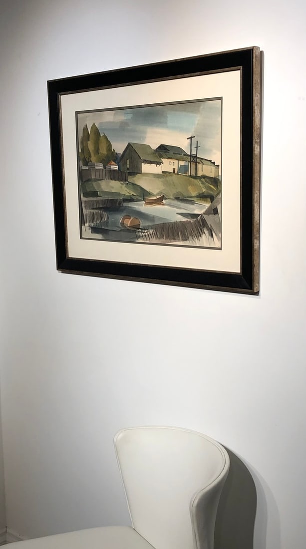 George Post (Untitled - Landscape) Signed Original Watercolor - 3