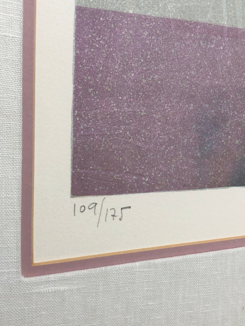 Sunol Alvar "Les Poetes De La Balustrade" Signed Embossed Serigraph LE - 6