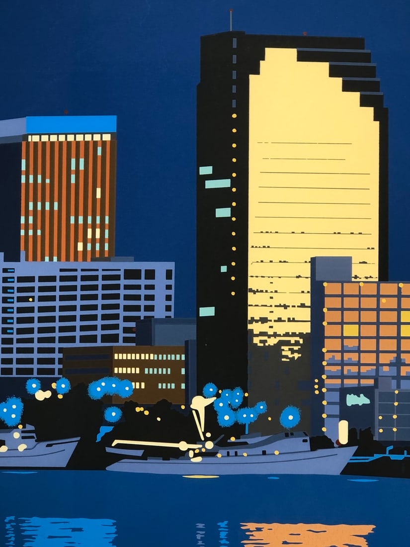Armond Fields "City Lights" Signed Serigraph LE - 7