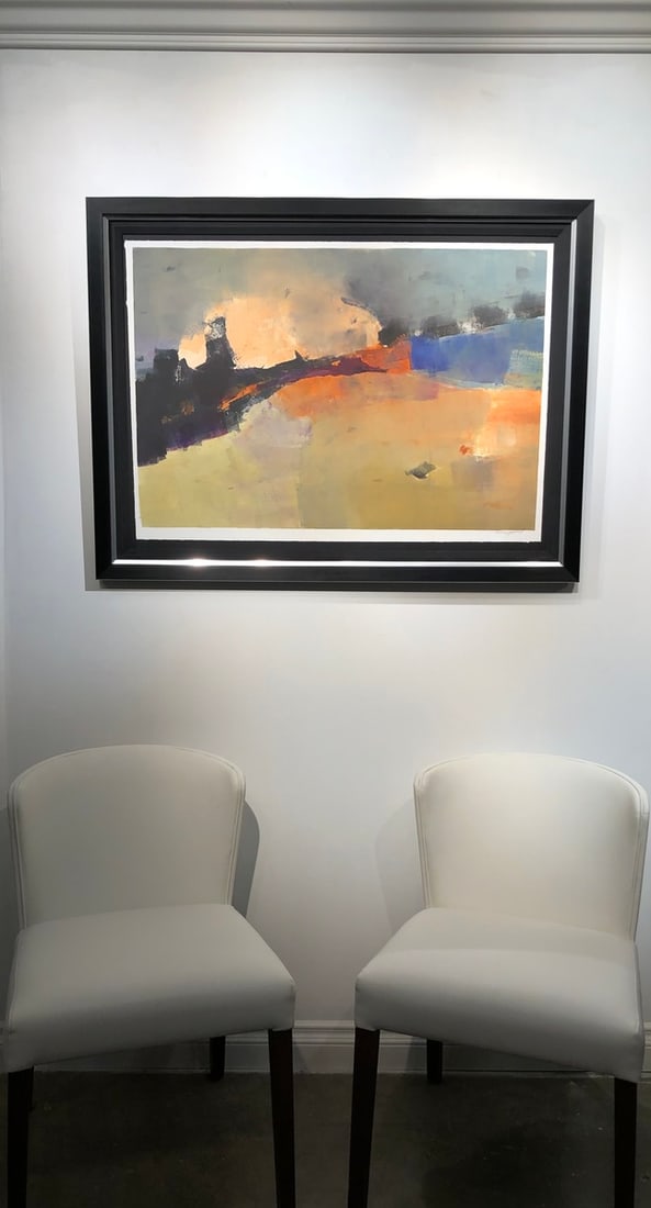 Michael Schofield Abstract Signed Mono Print - 2