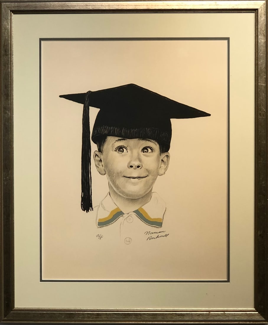 Norman Rockwell "The Big Day" Signed Lithograph AP (1 of 6)