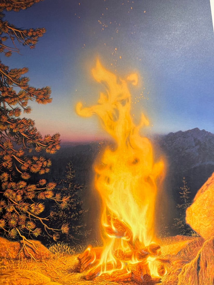 Stephen Lyman "Sunset Fire" Signed Limited Edition Print 997/7263 (1 of 4)