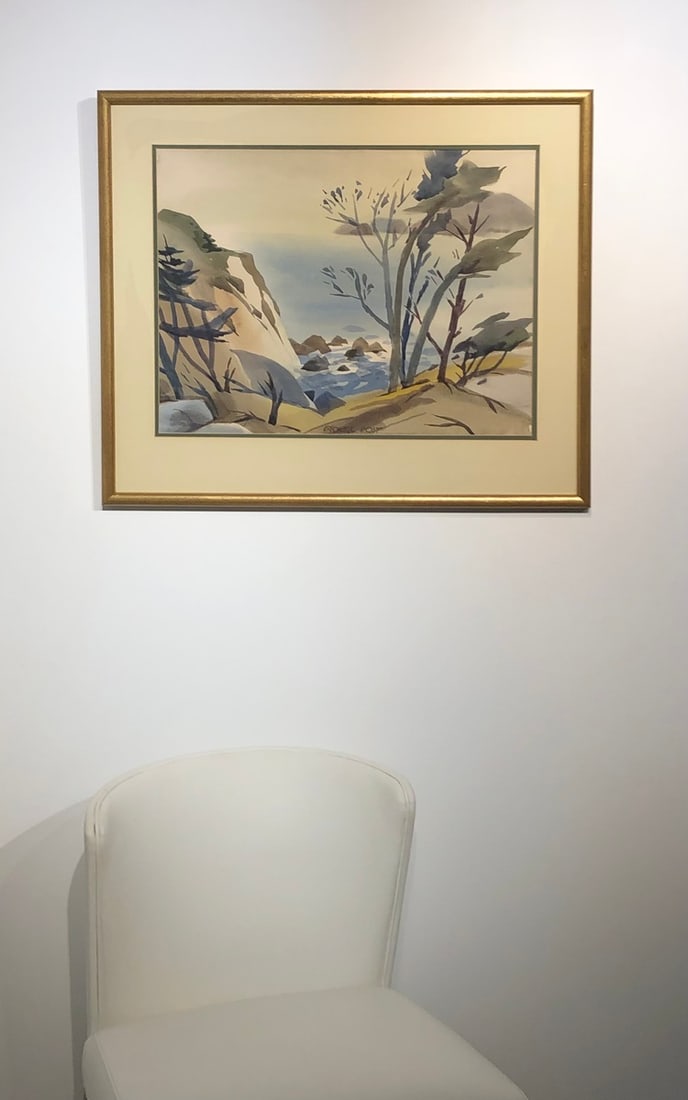 George Post (Untitled - Landscape) Signed Original Watercolor - 2