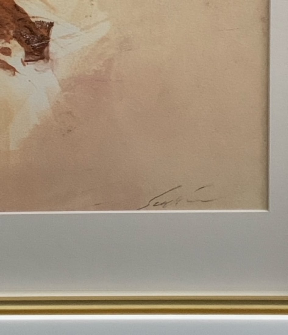 Michael Schofield Abstract Signed Mono Print - 2