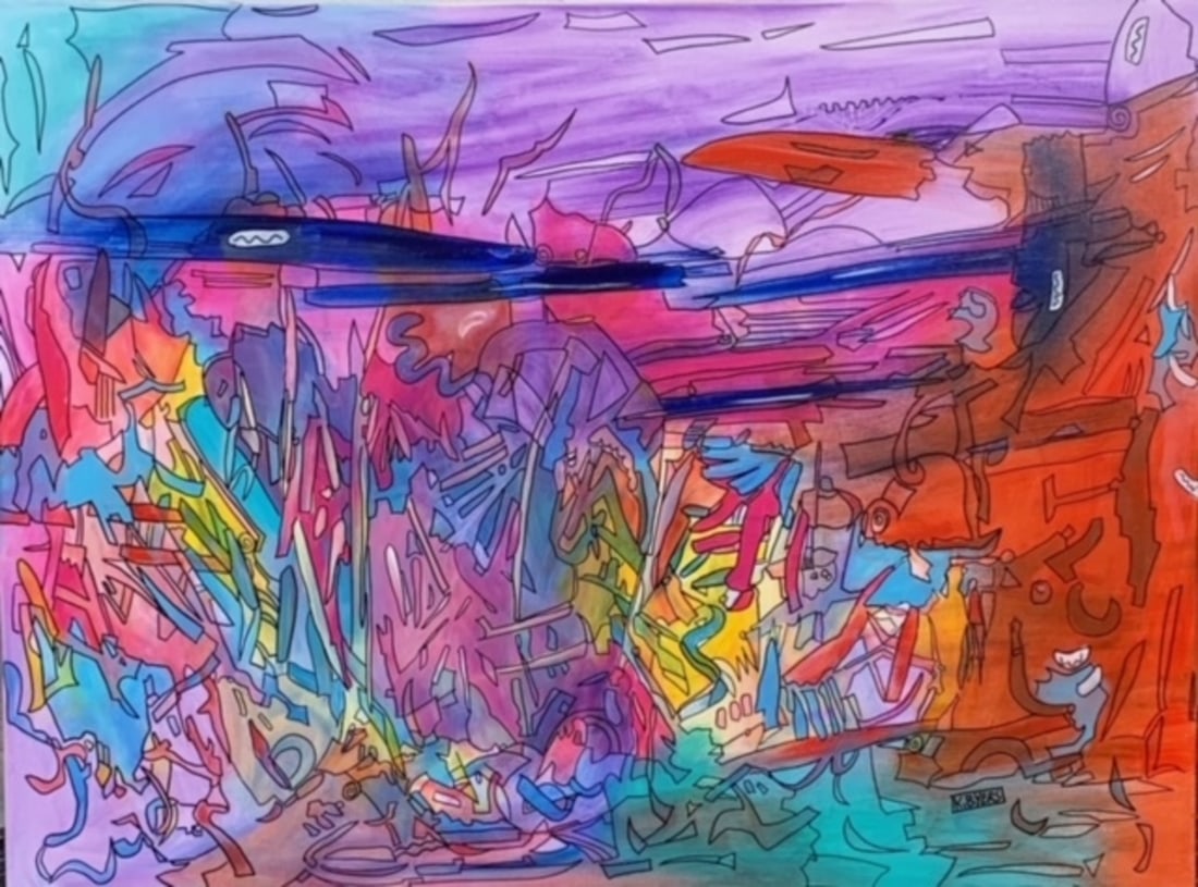 Kimm Byers "Explosive Brillance" Signed Original Acrylic (1 of 6)