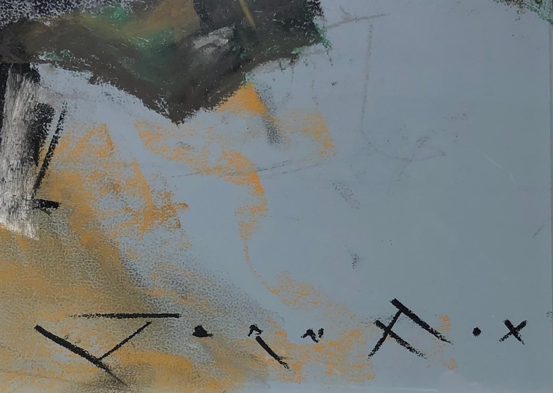 Jorn Fox Impressionist Signed Pastel On Paper - 3