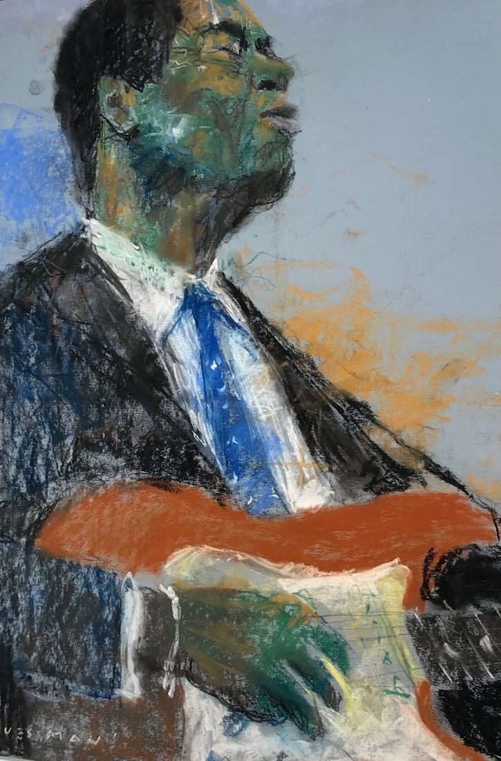 Jorn Fox Impressionist Signed Pastel On Paper - 5