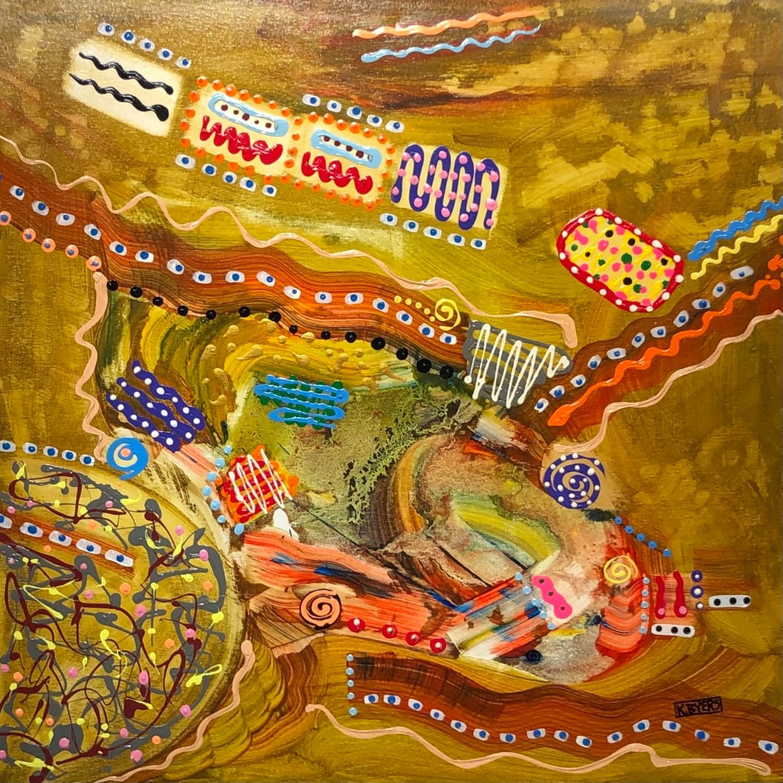 Kimm Byers "Limited Dreams" Signed Original: Artist: Kimm Byers Title: Kimm Byers "Limited Dreams" Signed Original Medium: Acrylic on Canvas Limited Edition: Art Dimensions: 36.0 x 36.0 x 2.0 inch ARTIST BIO: Artist Statement