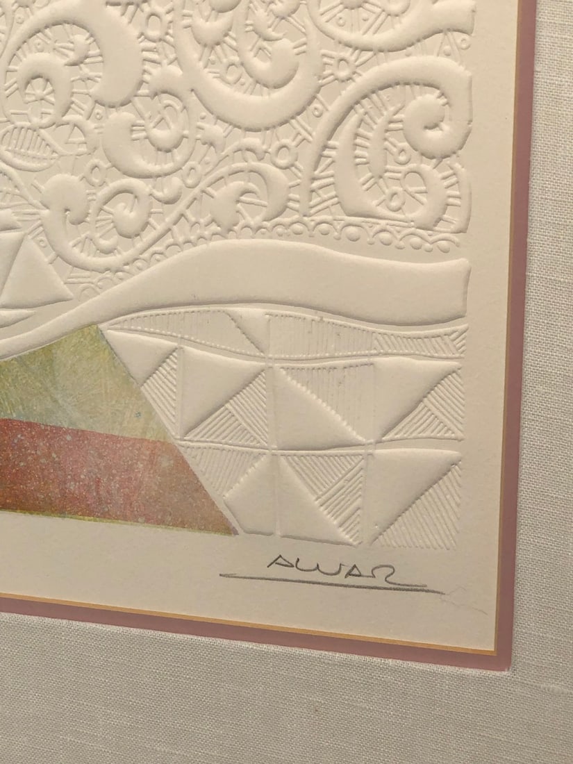 Sunol Alvar "Les Musiciens De La Balustrade" Signed Embossed Serigraph LE - 6