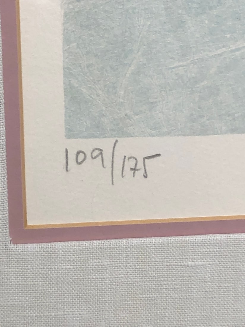 Sunol Alvar "Les Musiciens De La Balustrade" Signed Embossed Serigraph LE - 7