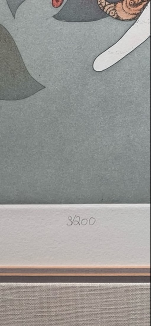 Beki Killorin "A Short Tail" Signed Embossed Etching - 4