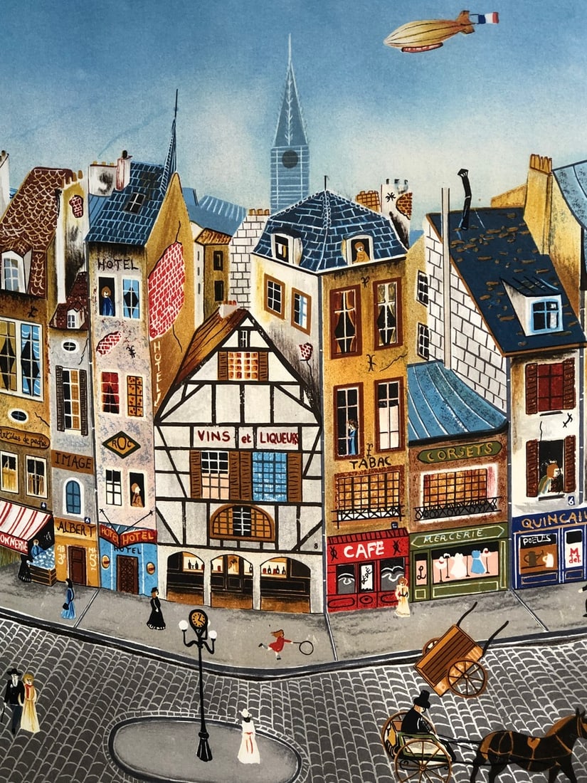 Eugene Valentin "Rendezvous" Signed Lithograph LE - 4