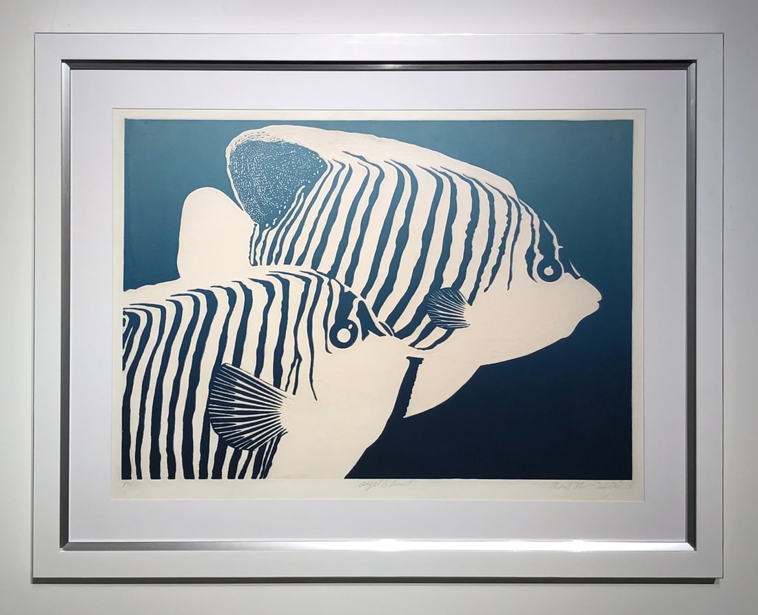 Mark MacQuiddy "Angel Ghost" Signed Embossed Serigraph LE: Artist: Mark MacQuiddy Title: Mark MacQuiddy "Angel Ghost" Signed Embossed Serigraph LE Medium: Embossed Serigraph on Paper Limited Edition: 13/50 Art Dimensions: 30.0 x 38.0 x 2.0 inch ARTIST BIO: