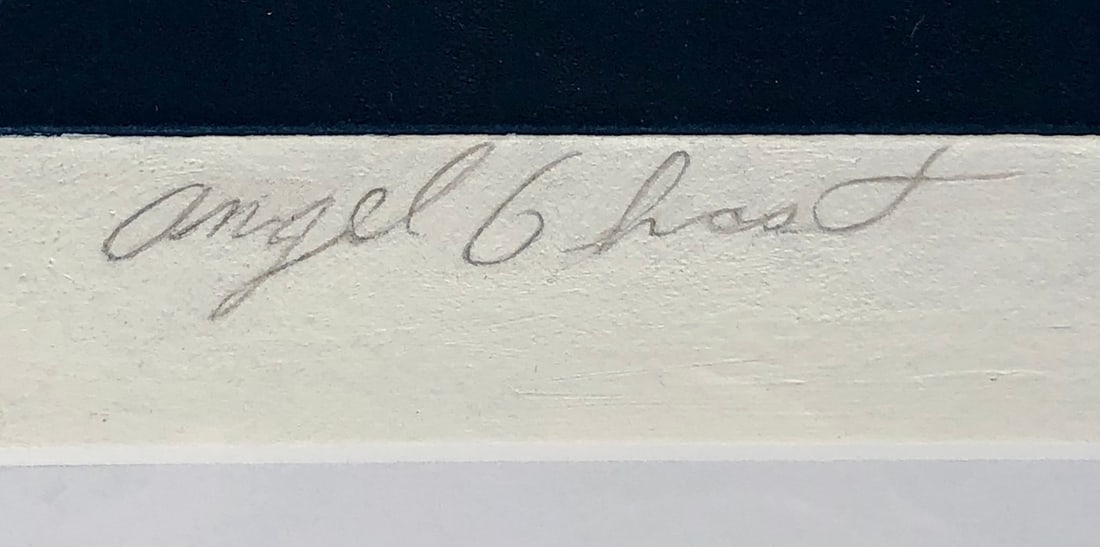 Mark MacQuiddy "Angel Ghost" Signed Embossed Serigraph LE - 6