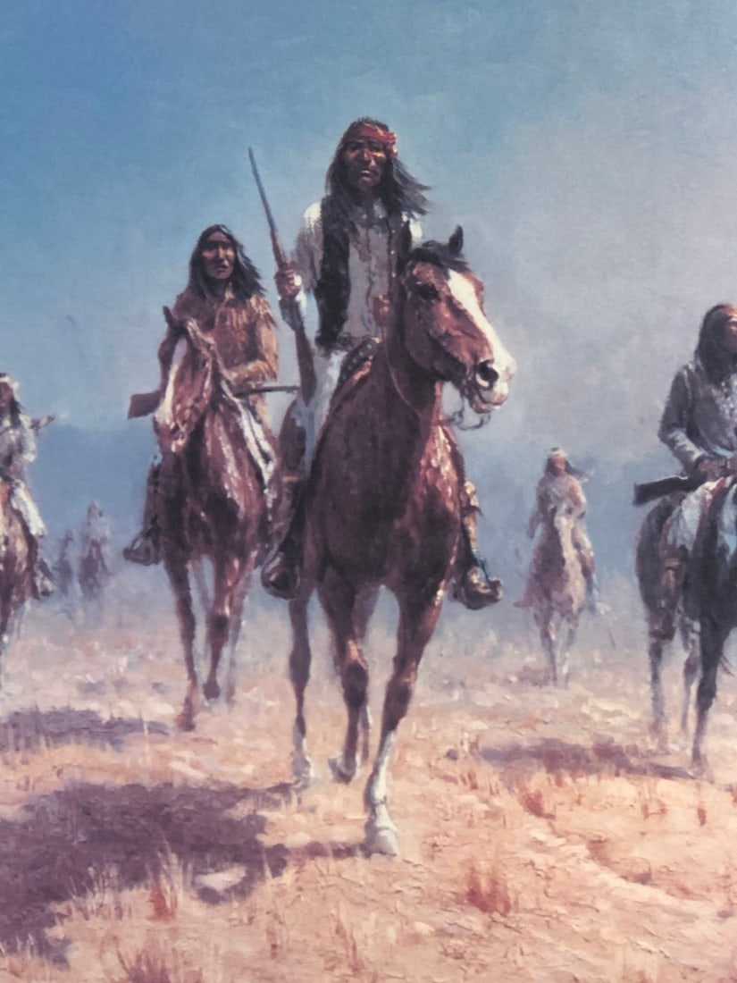 Olaf Wieghorst "Apache Renegade" Signed Lithograph LE - 4